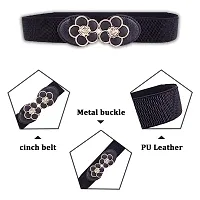 STYLE SHOES Women Belt Casual Thin Belt For Dress Skirt Waist Ladies Flower Designer Waistband-thumb1