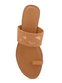 Women's Beige Stylish & Comfortable Fashion Flatl Sandals-thumb4