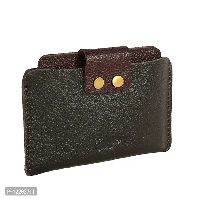 STYLE SHOES Women's Genuine Leather Credit & Debit Card Holder (361IB12, Black- Brown)-thumb4