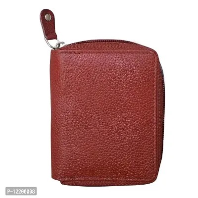 Style Shoes Brown Smart and Stylish Leather Card Holder-thumb0