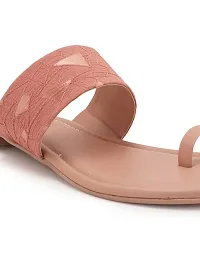 Women's Pink Stylish & Comfortable Fashion Flatl Sandals-thumb1
