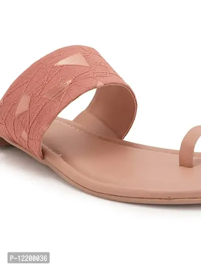 Women's Pink Stylish & Comfortable Fashion Flatl Sandals-thumb2