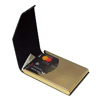 Style98 Leather Unisex Card Holder (Gold)-thumb1