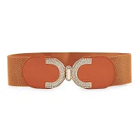 Women's Elastic & PU leather Belt-thumb1