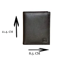 Style Shoes Pure Leather Pocket Size Wallet & Card Holder for Men & Women -Black- Small-9164BHQ1-IA-thumb2