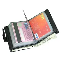 Elegant Men Black Synthetic Leather Card Holder-thumb2