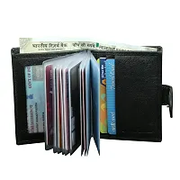 Elegant Men Black Synthetic Leather Card Holder-thumb1