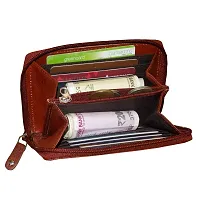 STYLE SHOES Leather Brown Card Wallet, Visiting , Credit Card Holder, Pan Card/ID Card Holder for Men and Women-thumb2