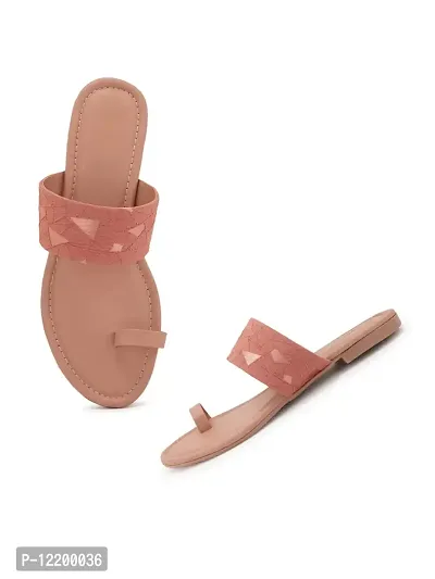 Women's Pink Stylish & Comfortable Fashion Flatl Sandals-thumb3