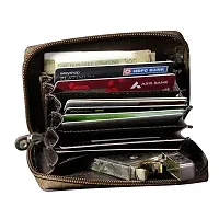 STYLE SHOES Leather Brown Card Wallet, Visiting , Credit Card Holder, Pan Card/ID Card Holder for Men and Women-thumb1