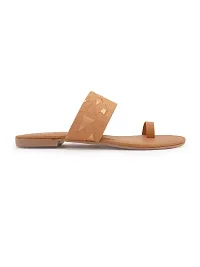 Women's Beige Stylish & Comfortable Fashion Flatl Sandals-thumb3