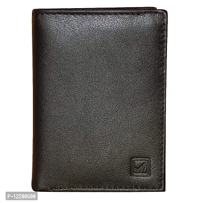 Style98 Shoes Pure Leather Pocket Size Wallet & Card Holder for Men & Women -Black- Small (9164BGQ-IA)-thumb0