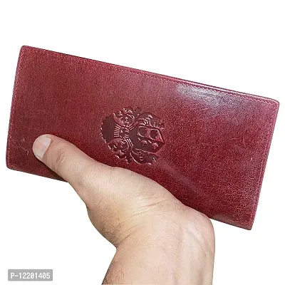 Style Shoes Men's and Women's Leather Tan Vintage Card Holder Cum Wallet Clutch-thumb5