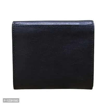 STYLE SHOES Black Genuine Leather 8 Card Slots Card Holder Wallet for Men & Women-thumb4