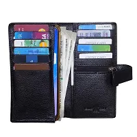 Genuine Leather Black Card Holder||Card Case||Carry Cash for Men-thumb1