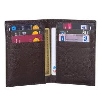 Style Shoes Brown Smart and Stylish Leather Card Holder-thumb3