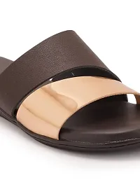 STYLE SHOES Women's Brown Stylish & Comfortable Flatl Sandals-thumb1
