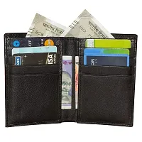 Style Shoes Pure Leather Pocket Size Wallet & Card Holder for Men & Women -Black- Small-9164BHQ1-IA-thumb4