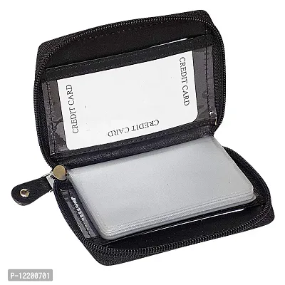 STYLE SHOES Leather Black Card Wallet, Visiting , Credit Card Holder, Pan Card/ID Card Holder for Men and Women-thumb4
