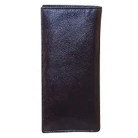 STYLE SHOES Black Genuine Leather 10-15 Card Slots Card Holder Wallet for Men-thumb3