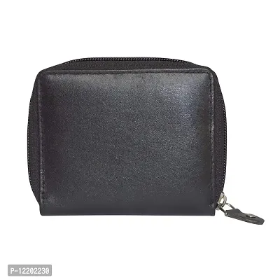 Style98 Black Leather Card Holder Card case Money Purse Wallet (Black)-9161QL7-IA-thumb0