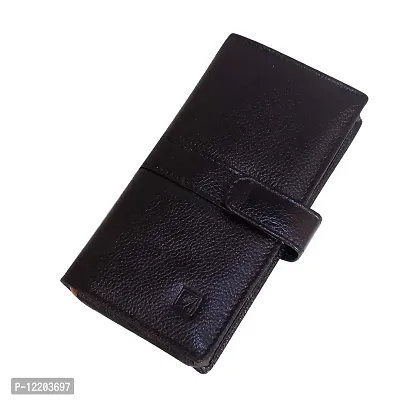 Genuine Leather Black Card Holder||Card Case||Carry Cash for Men-thumb0