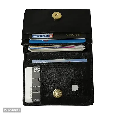 RAI SAHAB Leather Black ATM, Credit Card Holder, Pan Card/ID Card Holder for Men and Women(3264IA101)-thumb2