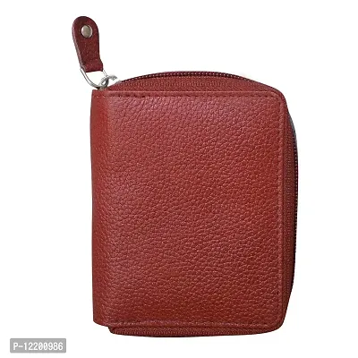 STYLE SHOES Leather Brown Card Wallet, Visiting , Credit Card Holder, Pan Card/ID Card Holder for Men and Women-thumb0