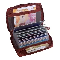 STYLE SHOES Leather Brown Card Wallet, Visiting , Credit Card Holder, Pan Card/ID Card Holder for Men and Women-thumb1
