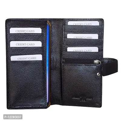 Genuine Leather Black Card Holder||Card Case||Carry Cash for Men-thumb3