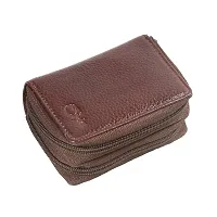 STYLE SHOES Pure Leather Maroon Women Multi Purpose Card Holder Wallet for Women,Girls,Men & Boys-thumb2