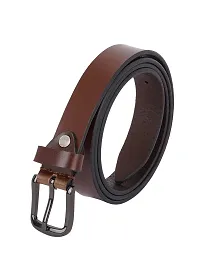 Women Casual, Formal, Evening, Party Brown Genuine Leather Belt(42)-thumb3