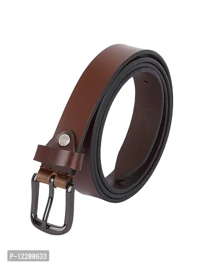 Women Casual, Formal, Evening, Party Brown Genuine Leather Belt(42)-thumb4