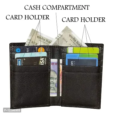 Style98 Leather ATM Credit Card Holder Cum Pocket Money Wallet For Boys, Girls, Men & Women-thumb2