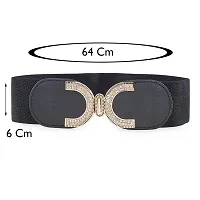 Women's Elastic & PU leather Belt(LBE8010IA)-thumb2