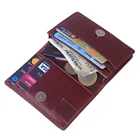 STYLE SHOES Leather Maroon Card Wallet, Visiting , Credit Card Holder, Pan Card/ID Card Holder for Men and Women-thumb1