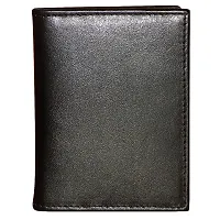 style98 Style Shoes Black Smart and Stylish Leather Card Holder-thumb3