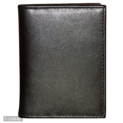 style98 Style Shoes Black Smart and Stylish Leather Card Holder-thumb4