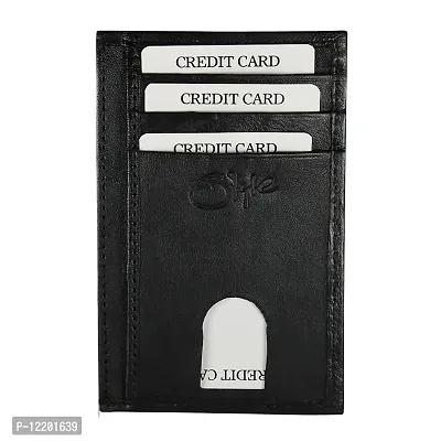 Genuine Leather Black Business Card Book||Credit Card Holder||Wallet||Card Holder-thumb2