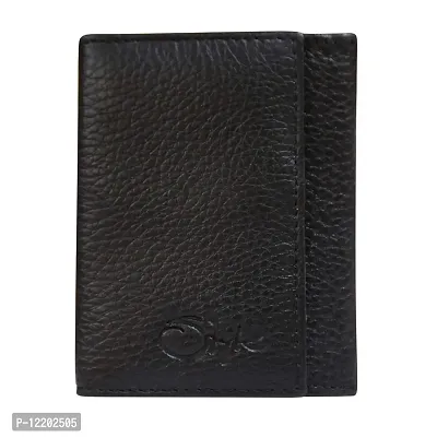 Style98 Men's Shoes Genuine Leather Money Clip Wallet Cum Credit Card Holder (Black) -33850HA2-thumb0