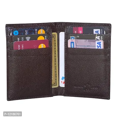 Style98 Style Shoes Leather ATM Credit Card Holder Cum Pocket Money Wallet for Boys, Girls, Men  Women (Brown PDM) (9164IB)-thumb5