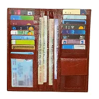 Style98 Shoes Leather Long Wrist Wallet,Card Holders & Travel Organizer for Men & Women -Brown VT -3227BC-IB-thumb1