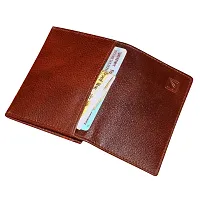 STYLE SHOES Brown Genuine Leather 8-12 Card Slots Card Holder Wallet for Men & Women-thumb4