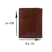 STYLE SHOES Leather Brown Card Wallet, Visiting , Credit Card Holder, Pan Card/ID Card Holder for Men and Women-thumb1