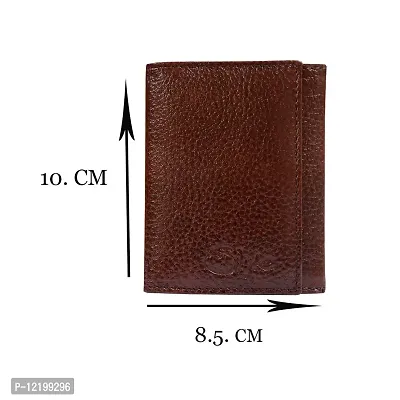 STYLE SHOES Leather Brown Card Wallet, Visiting , Credit Card Holder, Pan Card/ID Card Holder for Men and Women-thumb2