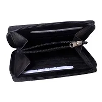 STYLE SHOES Black Genuine Leather Wallet for Women Women-thumb2