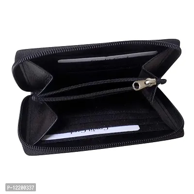 STYLE SHOES Black Genuine Leather Wallet for Women Women-thumb3