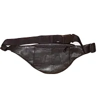 Style Shoes Black Smart and Stylish Leather Waist Pouch-thumb4