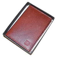 STYLE SHOES Leather Brown Card Wallet, Visiting , Credit Card Holder, Pan Card/ID Card Holder for Men and Women-thumb4