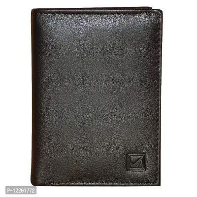 Style Shoes Pure Leather Pocket Size Wallet & Card Holder for Men & Women -Black- Small